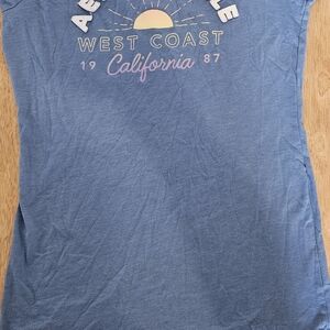 Aeropostale Blue West Coast Graphic Tee